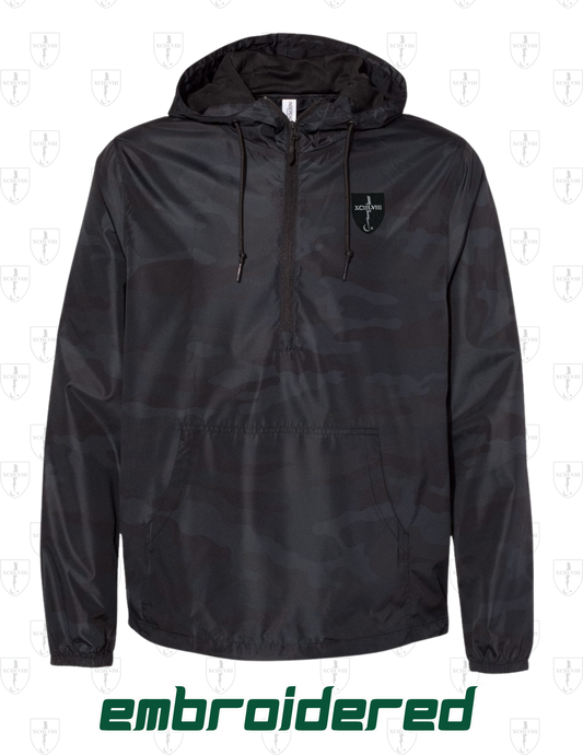 TIO Performance Windbreaker 1/4 Zip – Water-Resistant & Embroidered