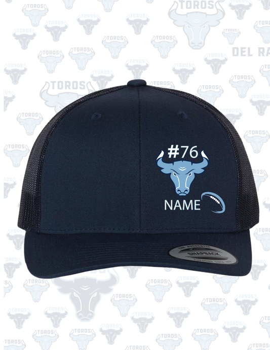 Del Rancho Toros FlexFit Trucker – Custom Player Name & Number