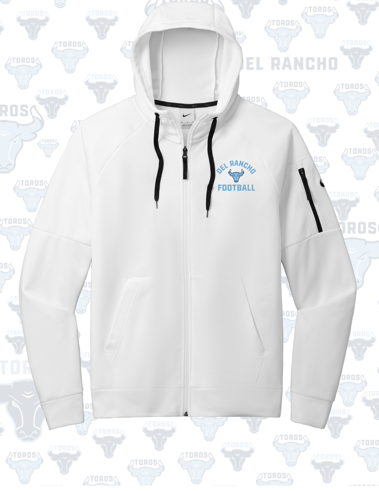 NIKE - Del Rancho Football Therma-FIT Full-Zip Hoodie