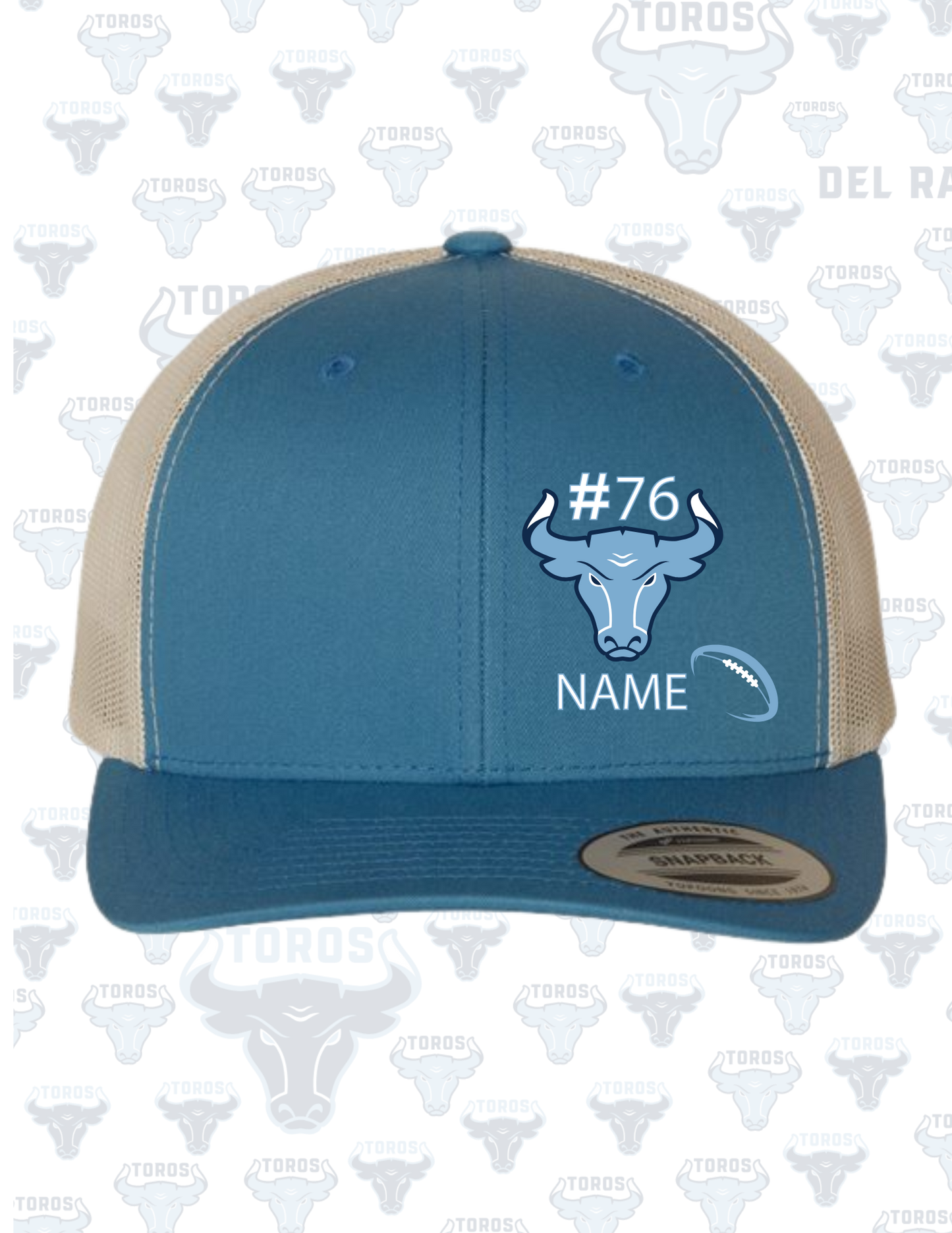 Del Rancho Toros FlexFit Trucker – Custom Player Name & Number