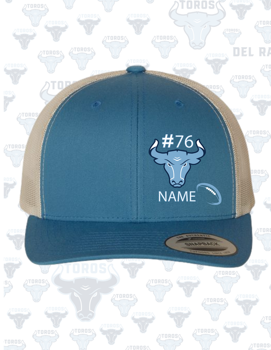 Del Rancho Toros FlexFit Trucker – Custom Player Name & Number