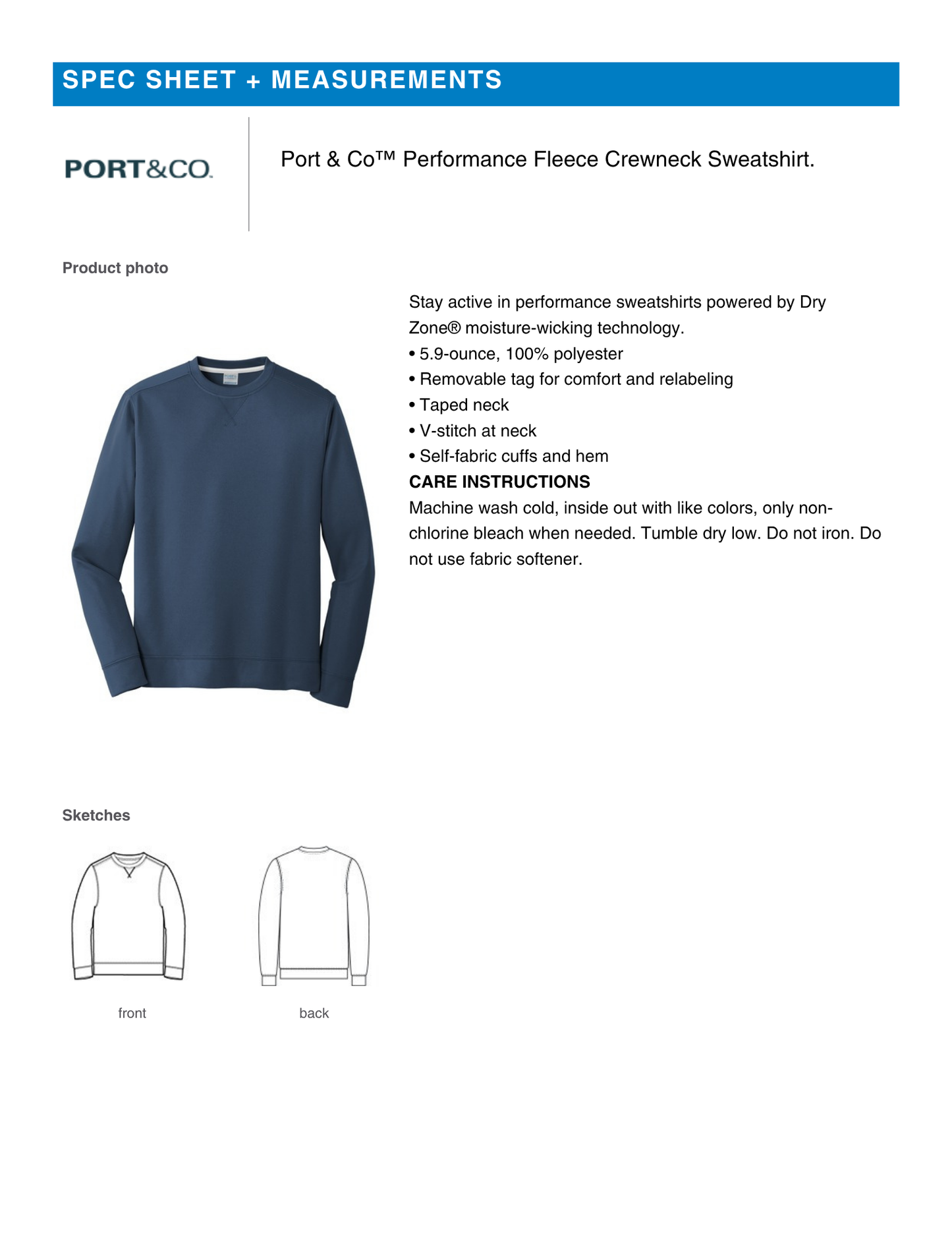 Del Rancho Football Performance Crewneck