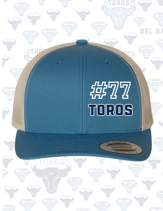 Del Rancho Toros FlexFit Trucker – Custom Player Number