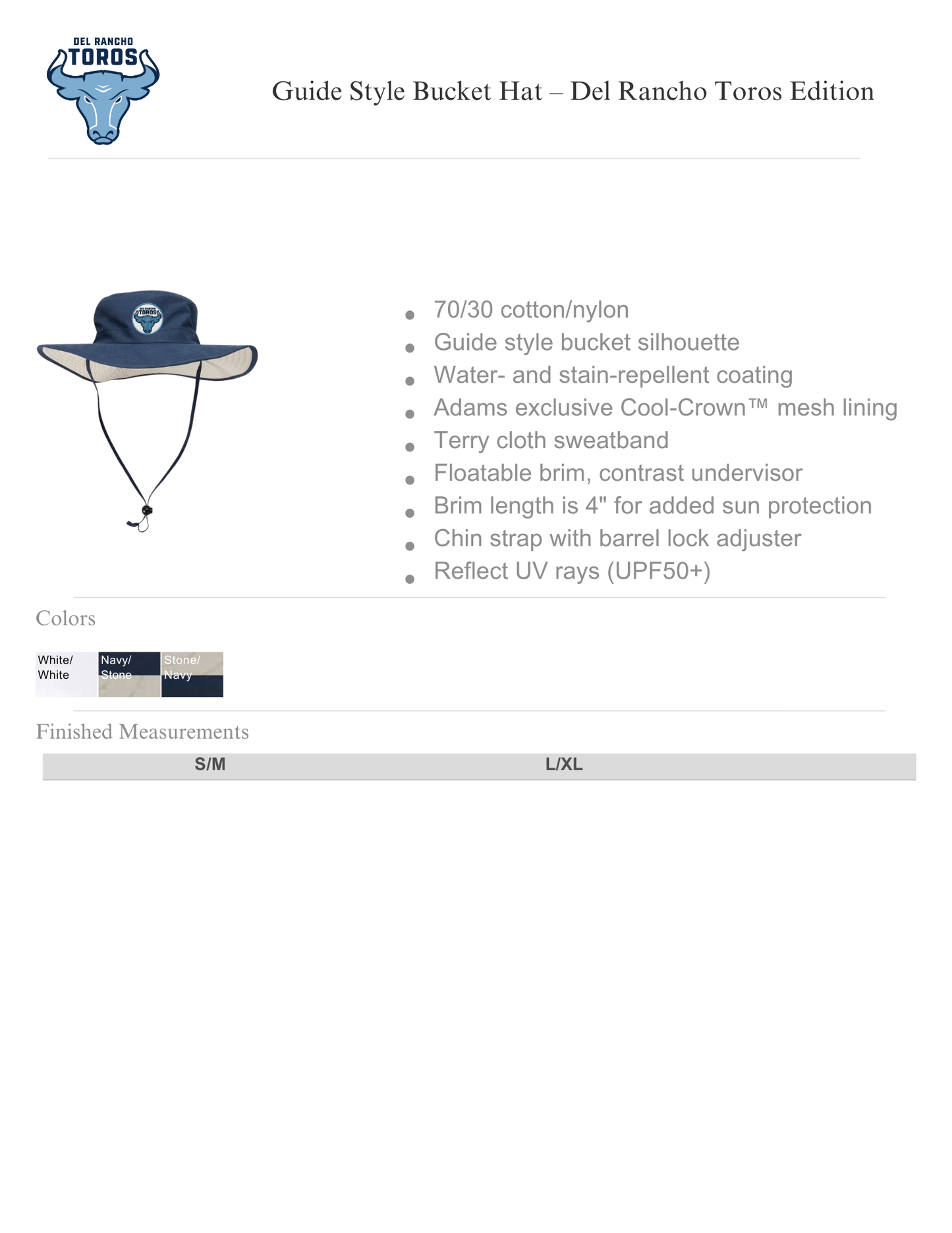 Guide Style Bucket Hat – Del Rancho Toros Edition