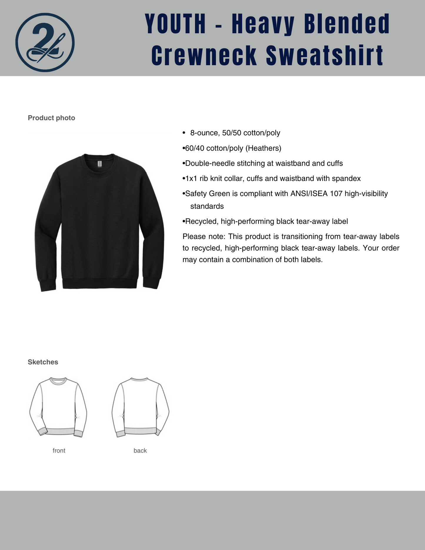 Poway Legacy Embroidered Sweatshirt   ***  PERSONALIZED  ***