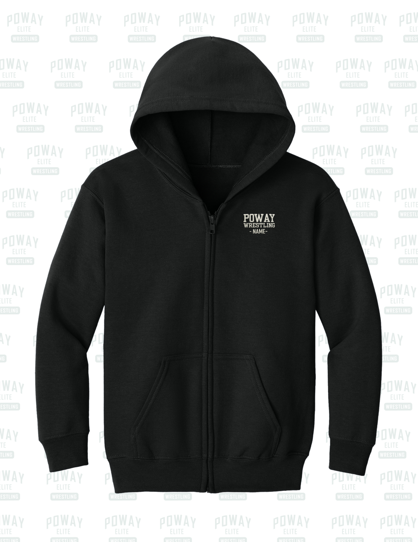 YOUTH - Legacy Embroidered Zip Hoodie ** PERSONALIZED **