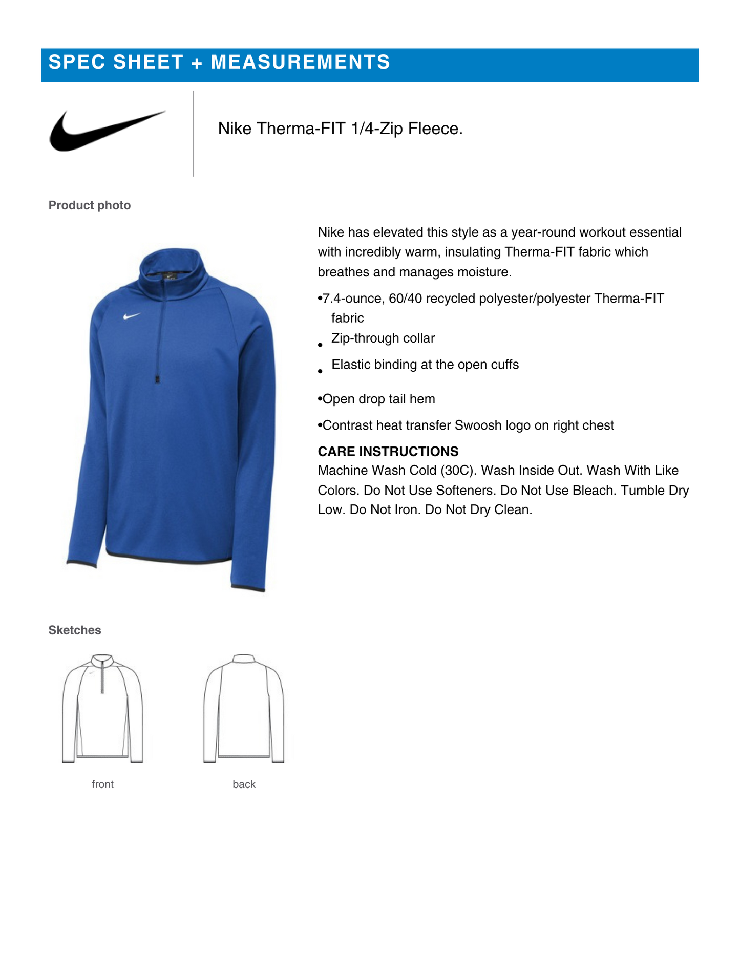 NIKE - Poway Wrestling Quarter-Zip Pullover