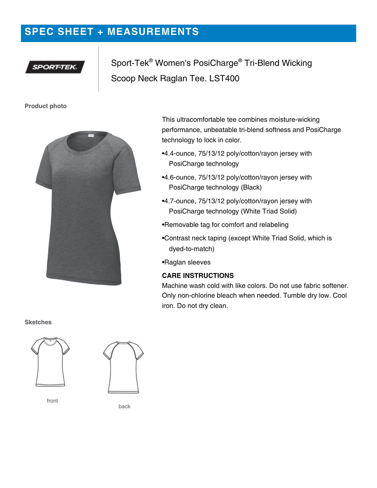 Poway Pop Warner Cheer Women’s Performance Raglan Tee