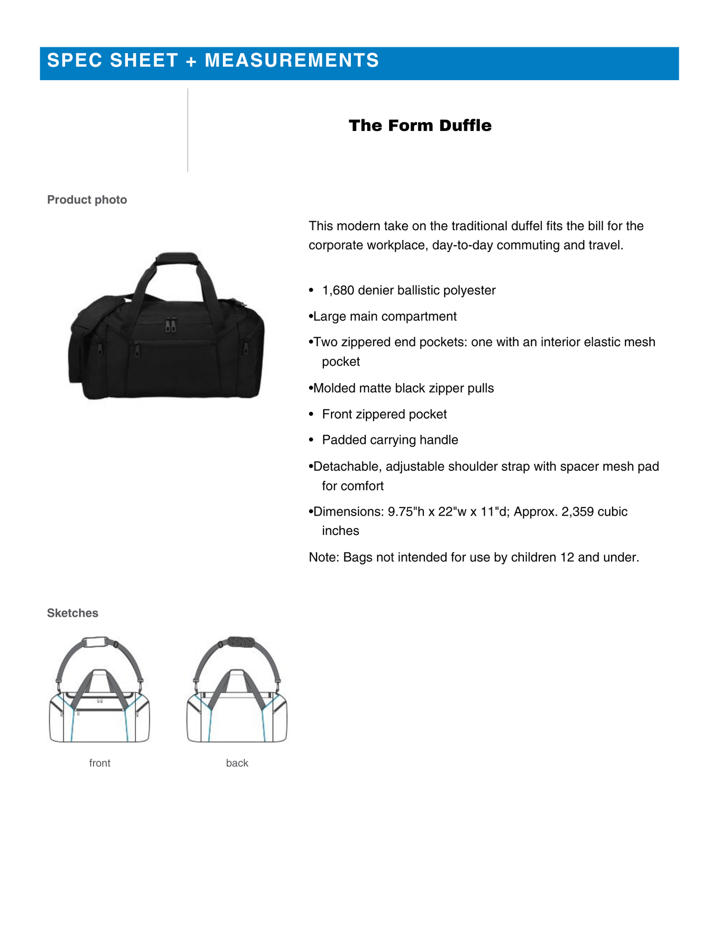 Personalized - Poway Wrestling Form Duffel