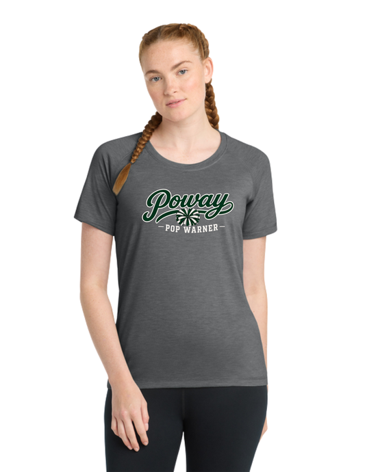 Poway Pop Warner Cheer Fan Women’s Performance Raglan Tee
