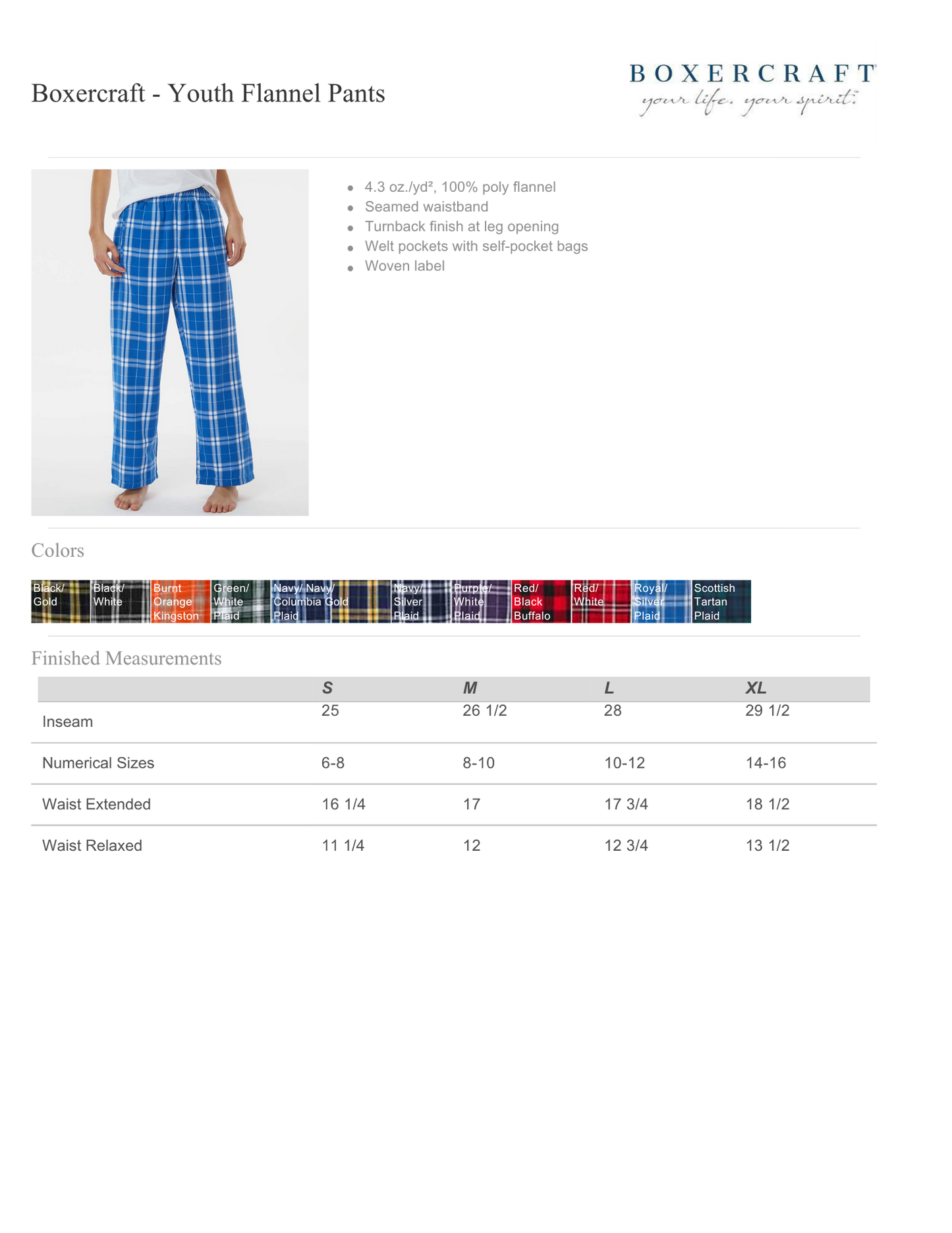 Quantum Academy Youth Flannel Lounge Pants