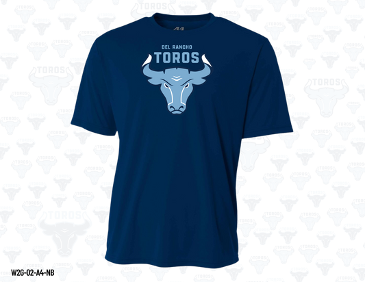 ADULT - Del Rancho Toros Performance Tee – Black