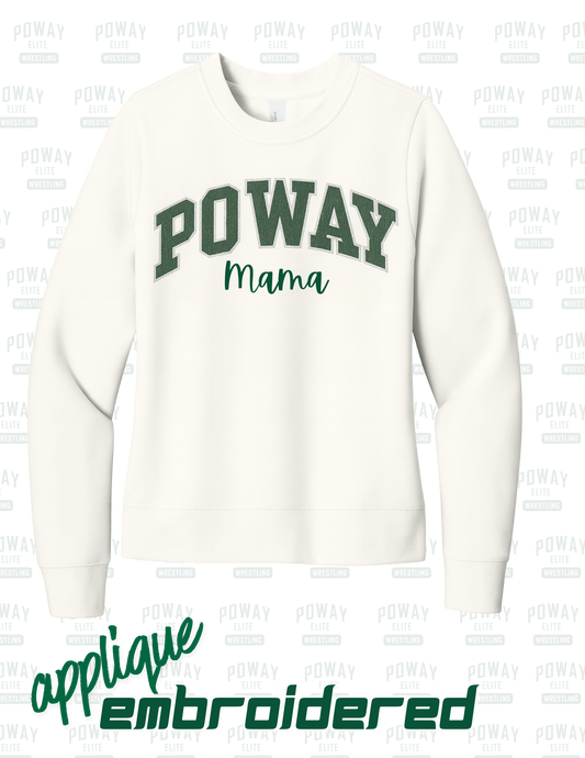 Poway Momma Premium Embroidered Appliqué Sweatshirt