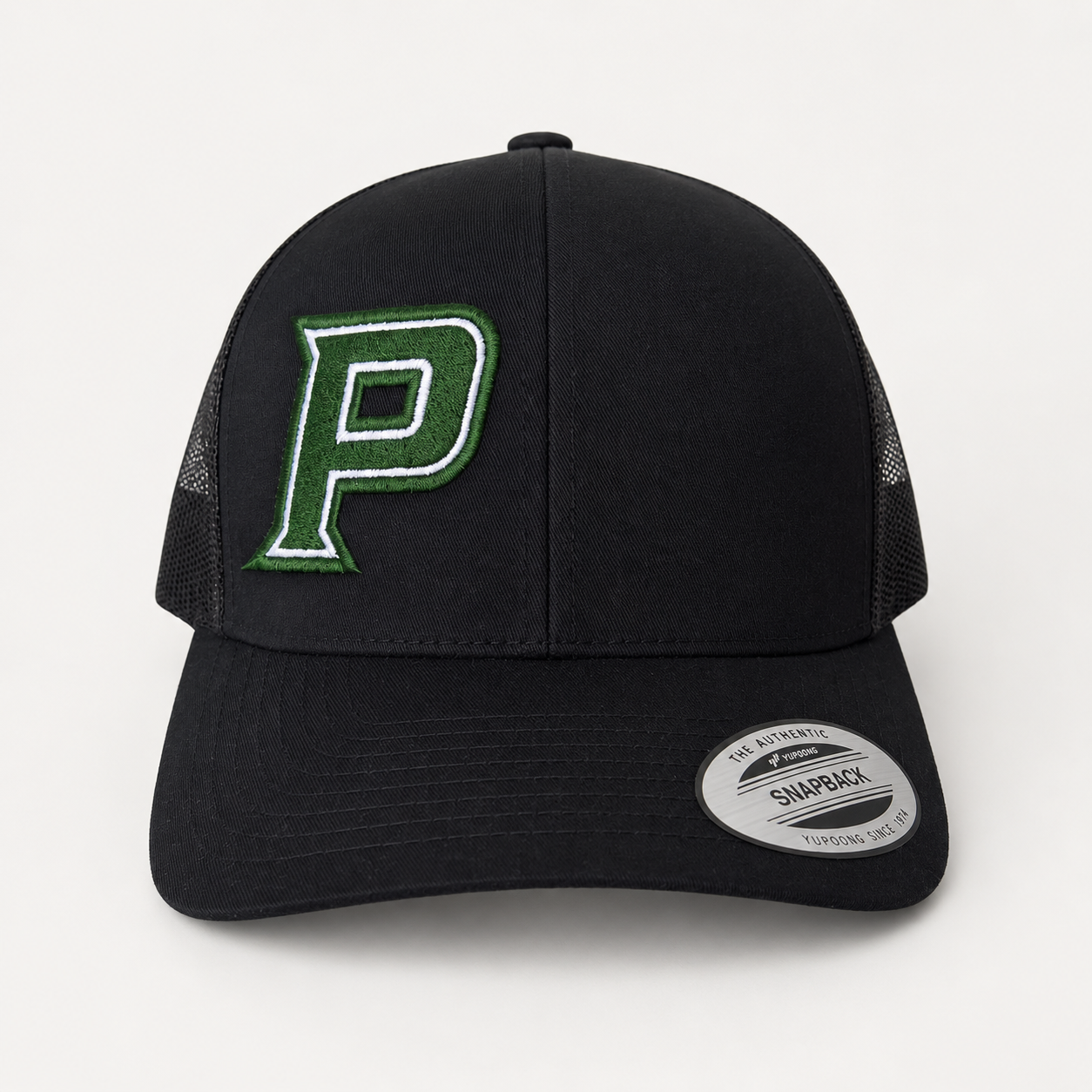 Poway Sideliner Black Snapback Trucker Cap