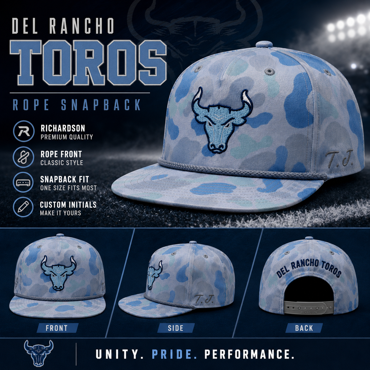 Toros Duck Camo Rope Snapback