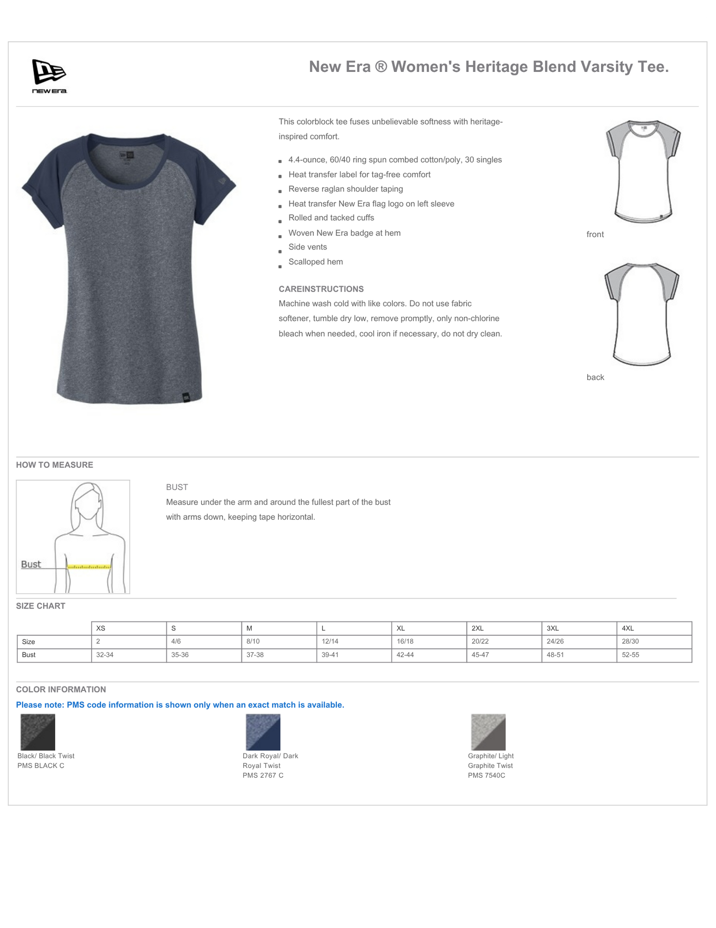 Poway Elite "Legacy Blend" Colorblock Tee