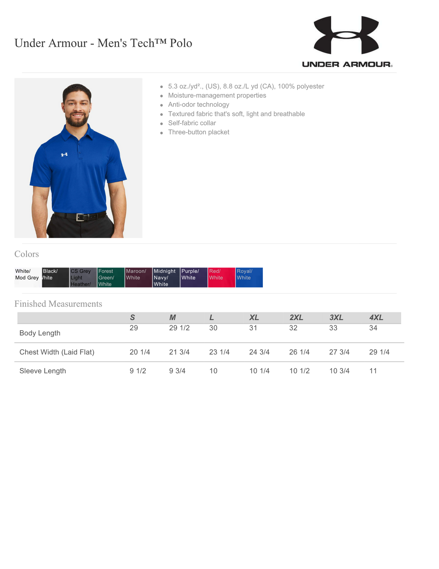 Under Armour - Del Rancho Toros Embroidered Performance Polo