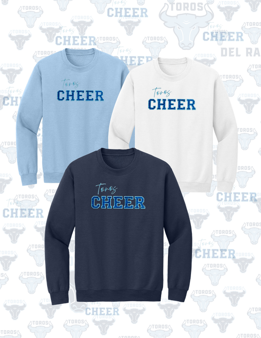 Toro Glitter Cheer Spirit Crewneck Sweatshirt