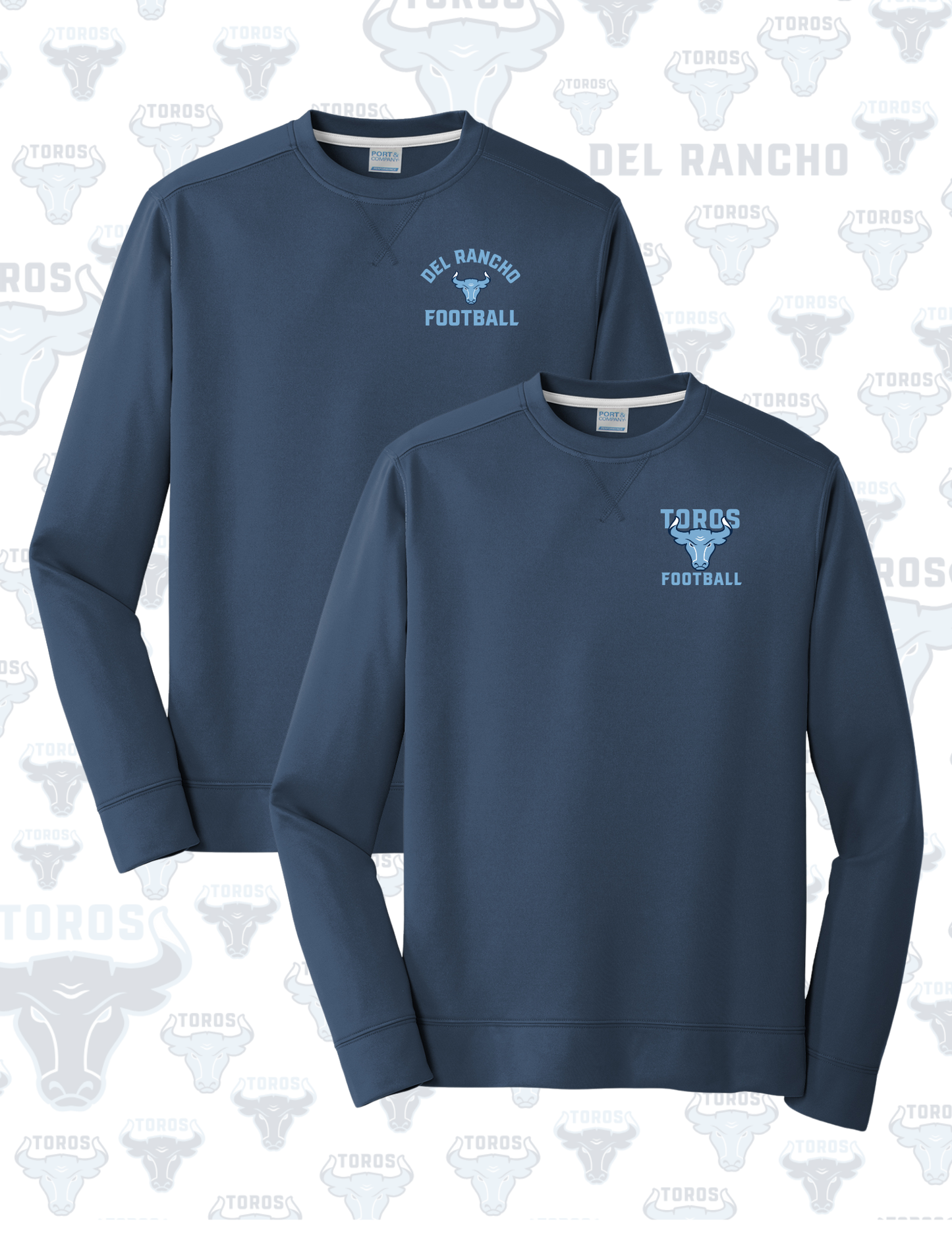 Del Rancho Football Performance Crewneck