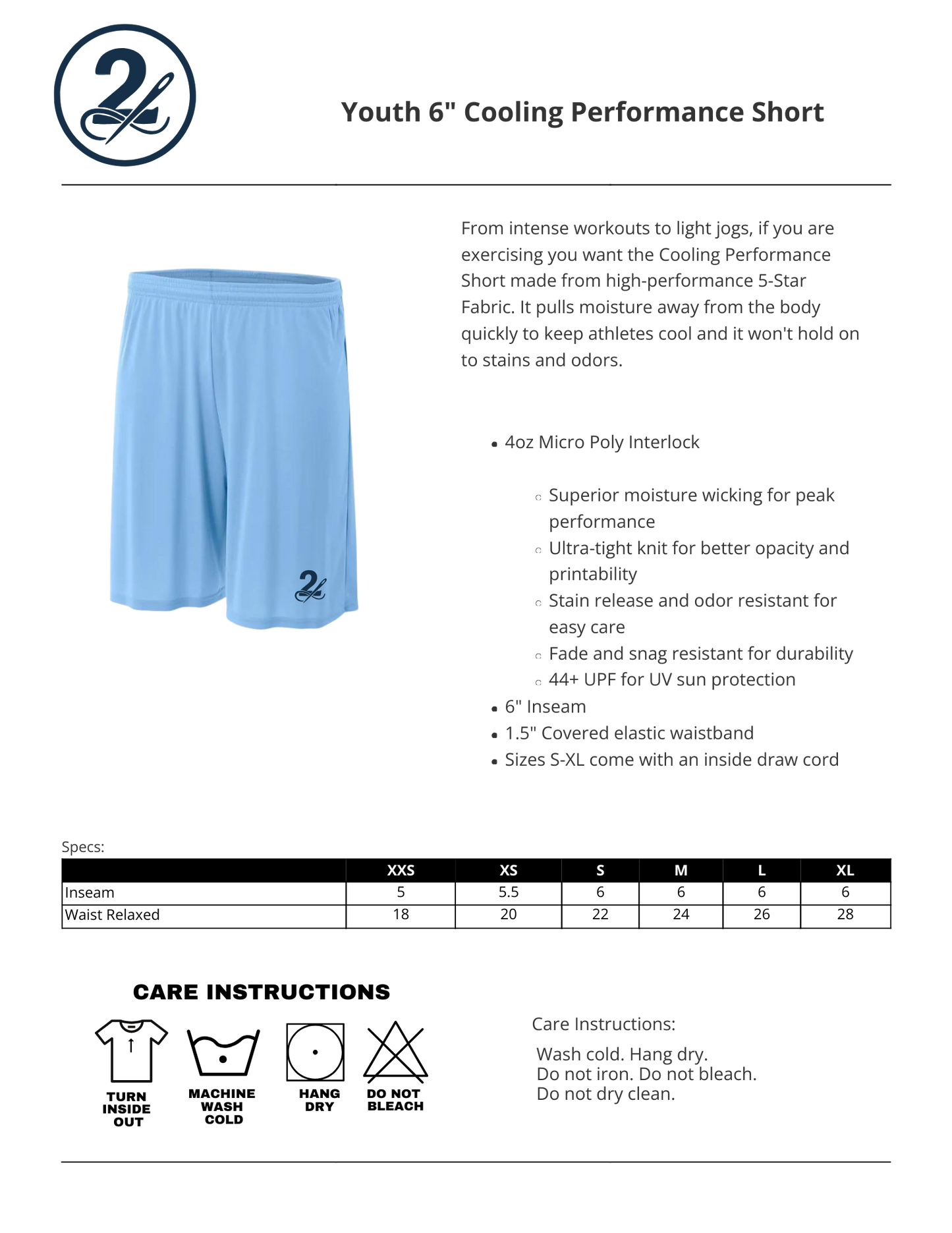 YOUTH Poway SLAMMERS Cooling Performance Shorts- ** OFFICIAL PRACTICE GEAR **