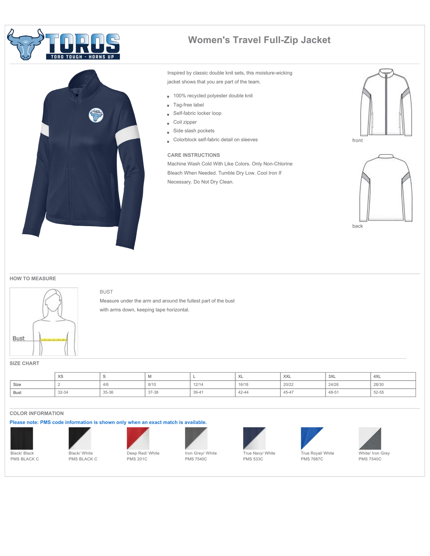 Lady Toro Travel Full-Zip Jacket