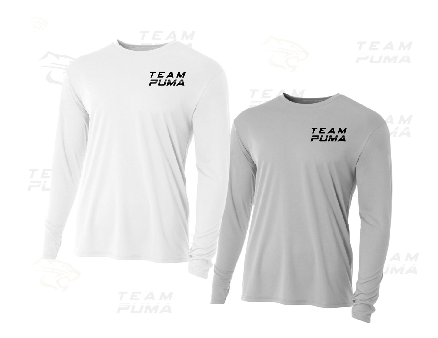 ADULT - Team Puma Cooling Performance Long Sleeve Crew