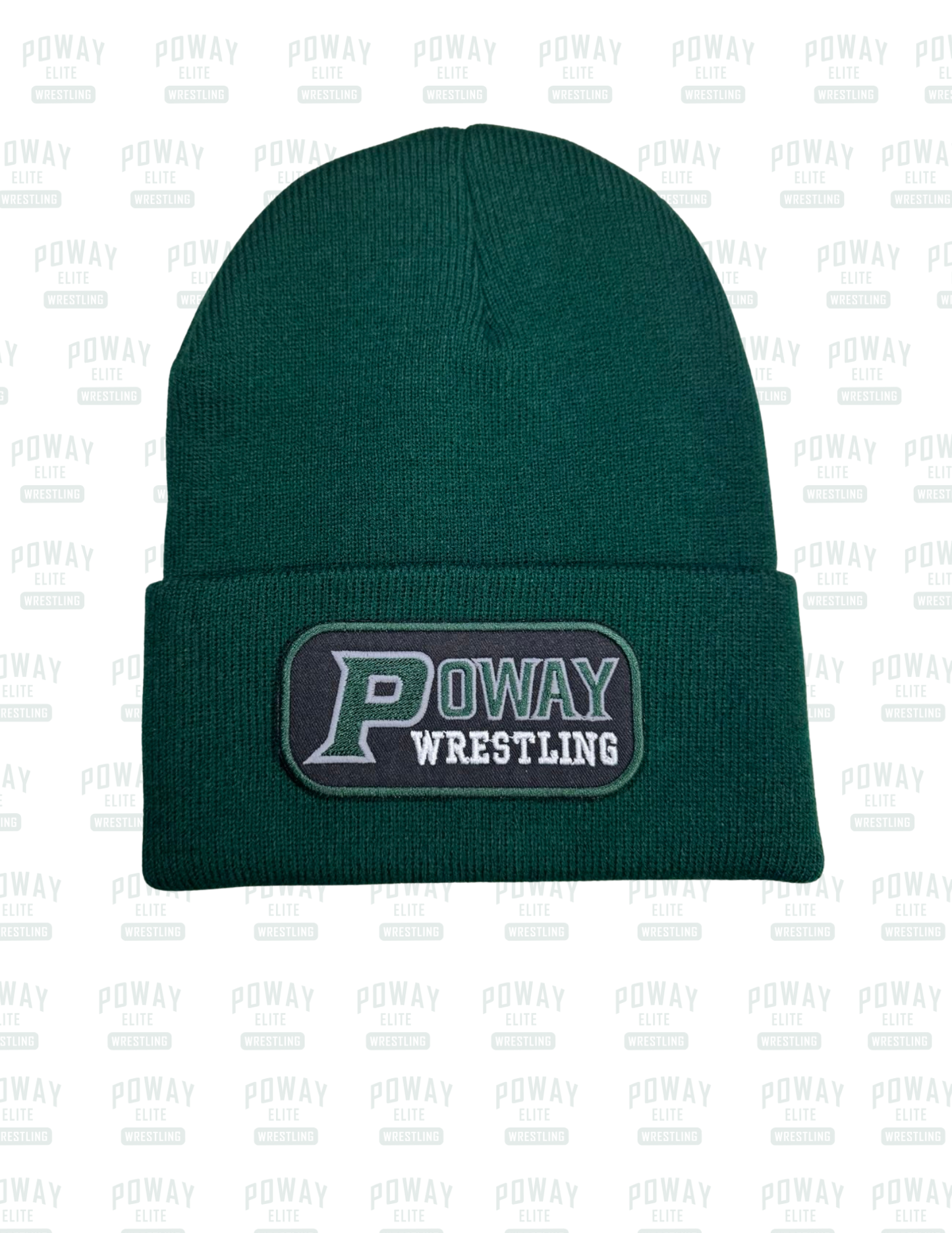 Poway Wrestling Cuffed Knit Beanie