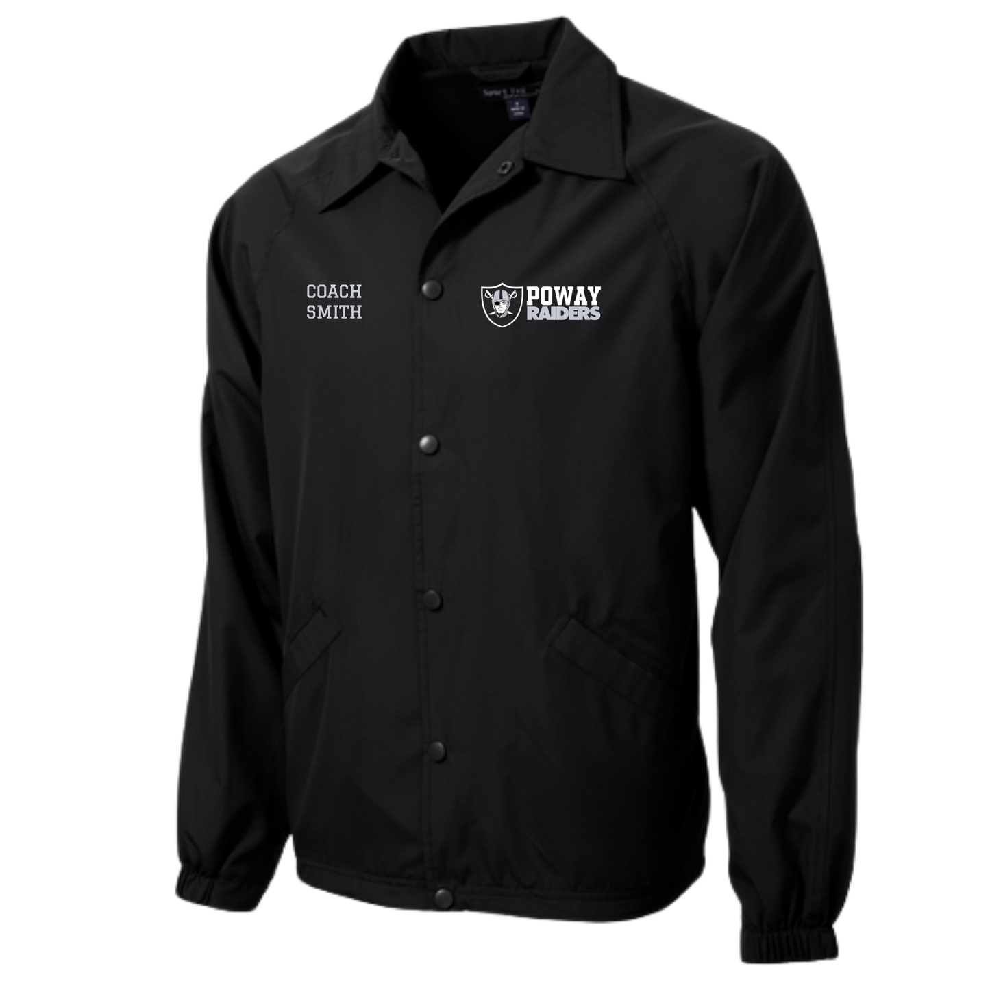Custom Poway Raiders Coaches Sideline Jacket EMBROIDERED