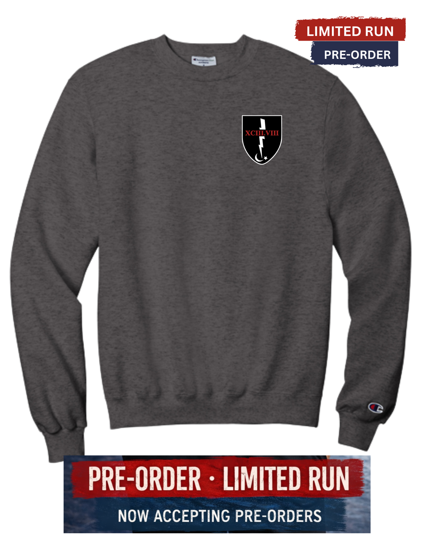 TIO Limited Run Champion® Crewneck Sweatshirt **PRE SALE SCREEN PRINT ORDER**