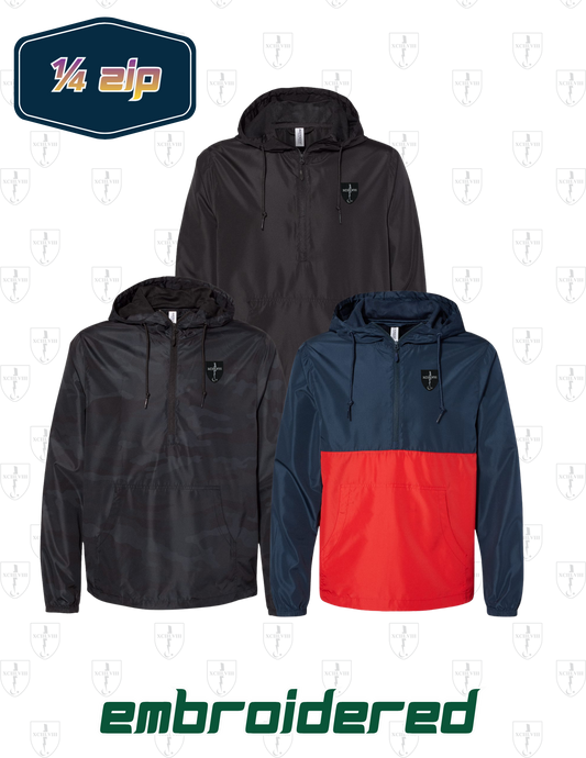 TIO Performance Windbreaker 1/4 Zip – Water-Resistant & Embroidered