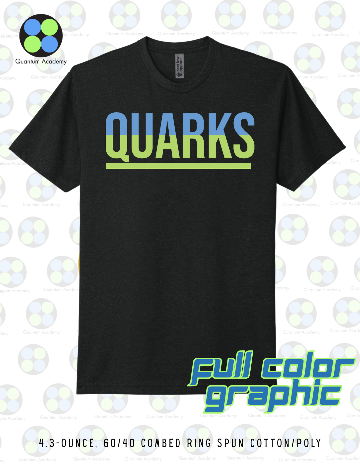 Quantum Academy “QUARKS” Full-Color Graphic Tee