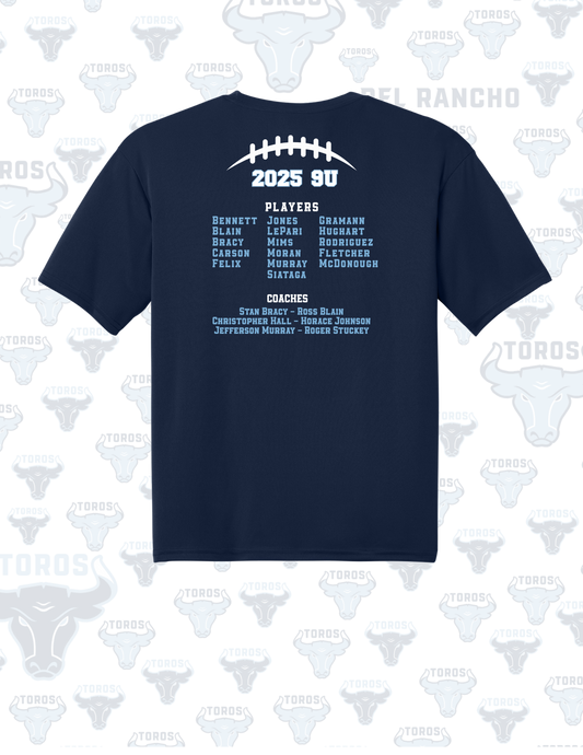 Del Rancho Toros 9U 2025 Season Shirt