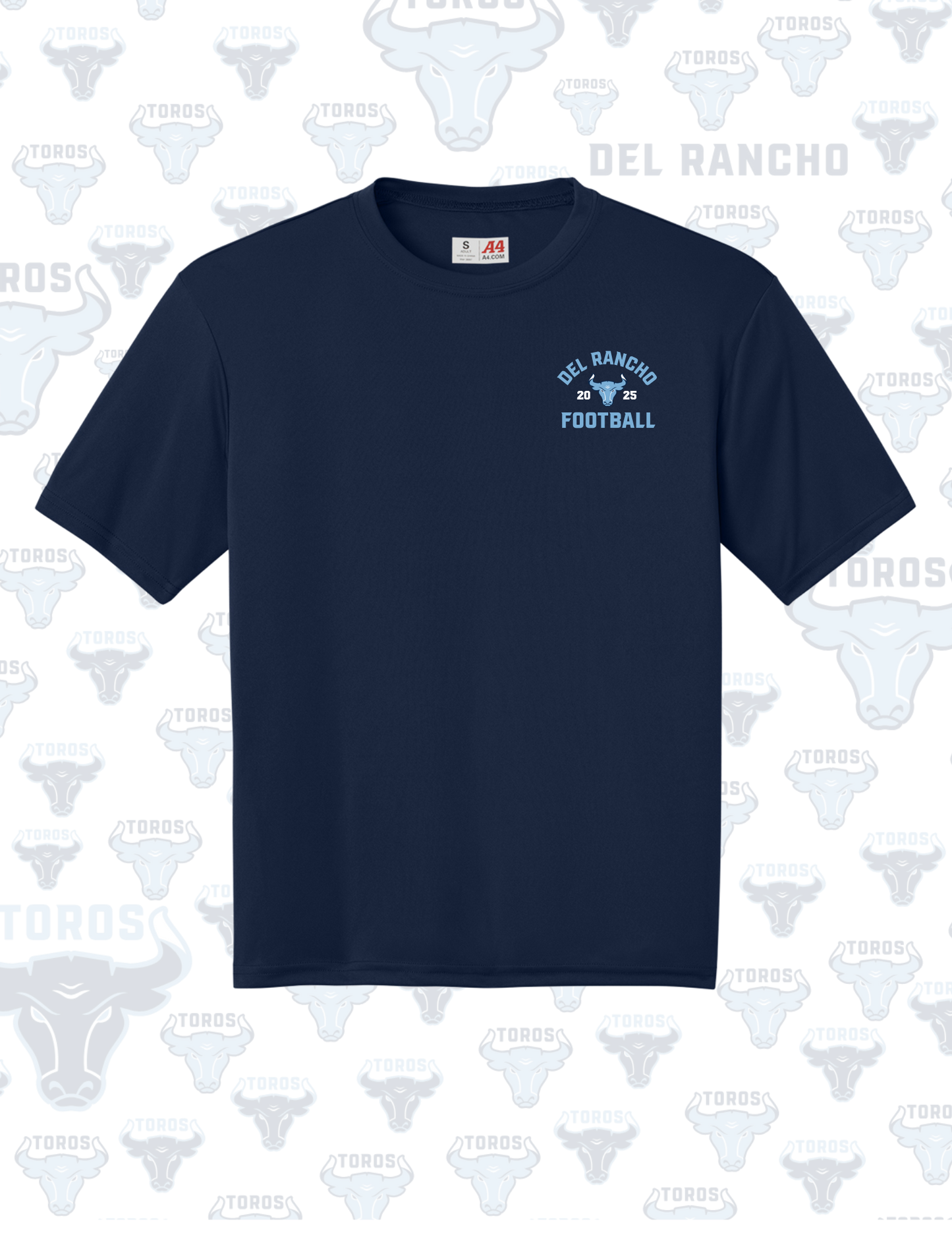 🏈 Del Rancho Toros 2025 Inaugural Season End-of-Year Team Shirt