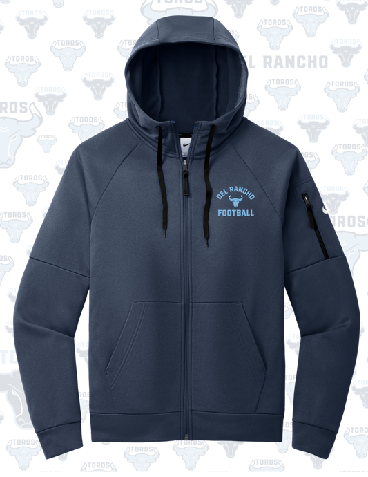 NIKE - Del Rancho Football Therma-FIT Full-Zip Hoodie