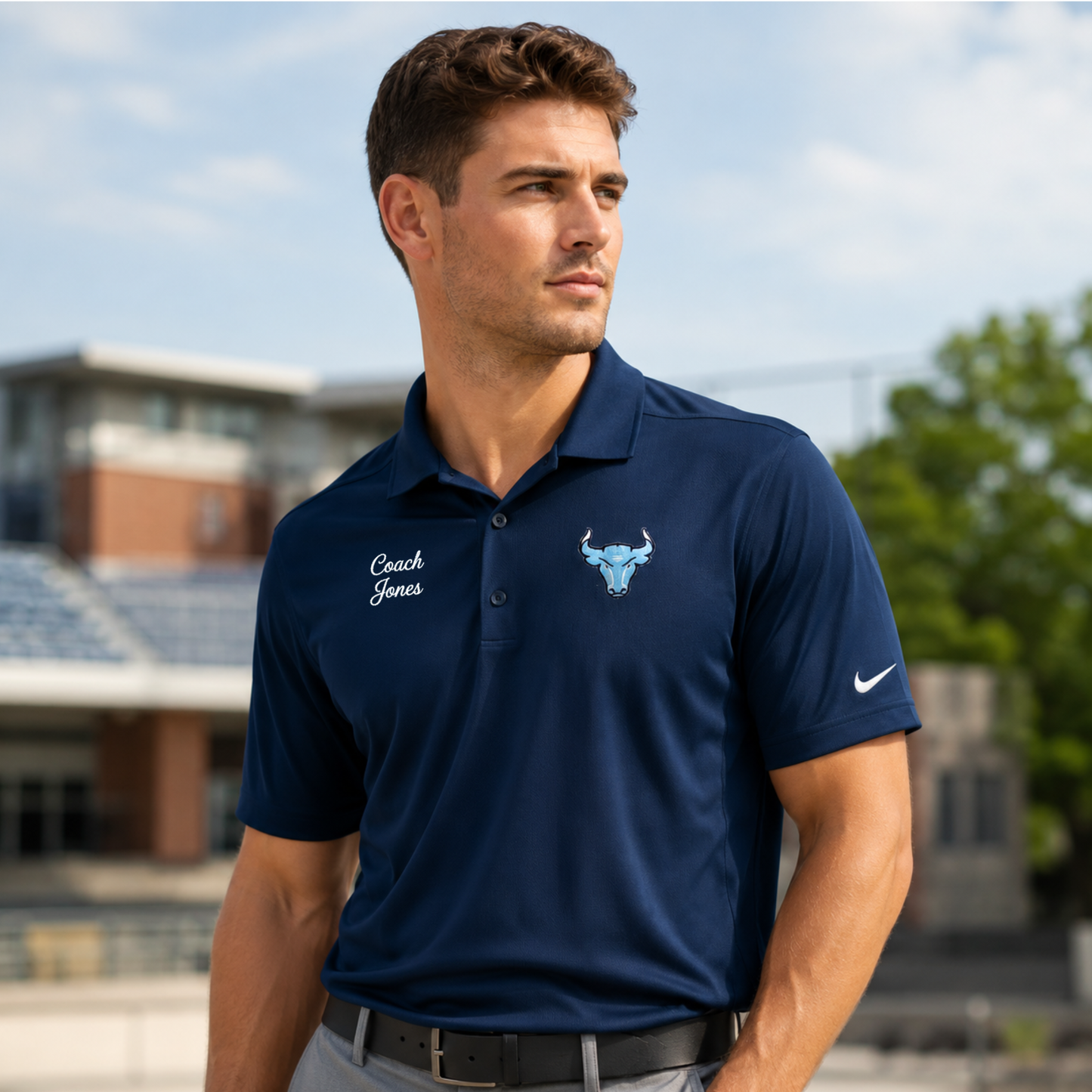 Toros Nike Dri-FIT Micro Pique 2.0 Polo - Coach Name Edition