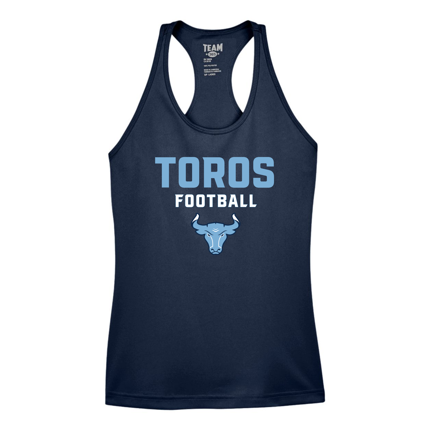 Del Rancho Toros Women’s Performance Racerback Tank