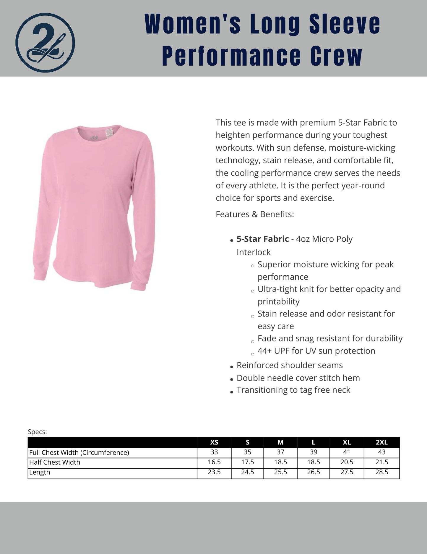 Quantum Academy Long Sleeve Performance Tee