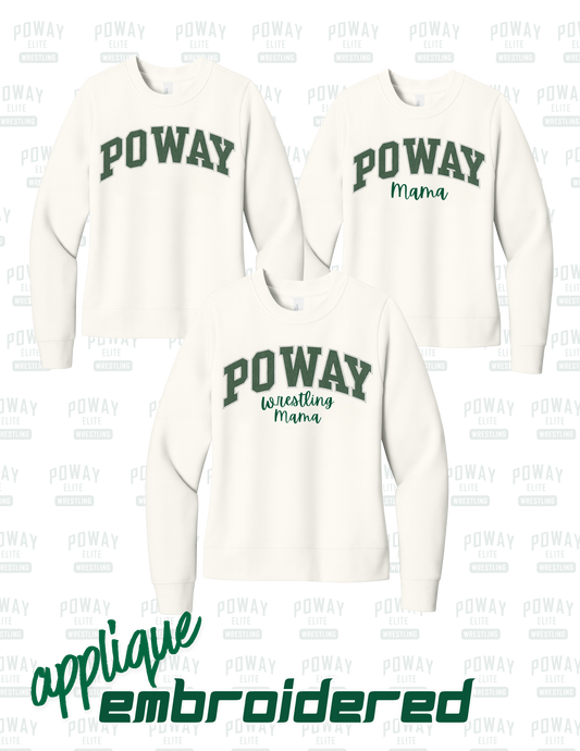 Poway Momma Premium Embroidered Appliqué Sweatshirt