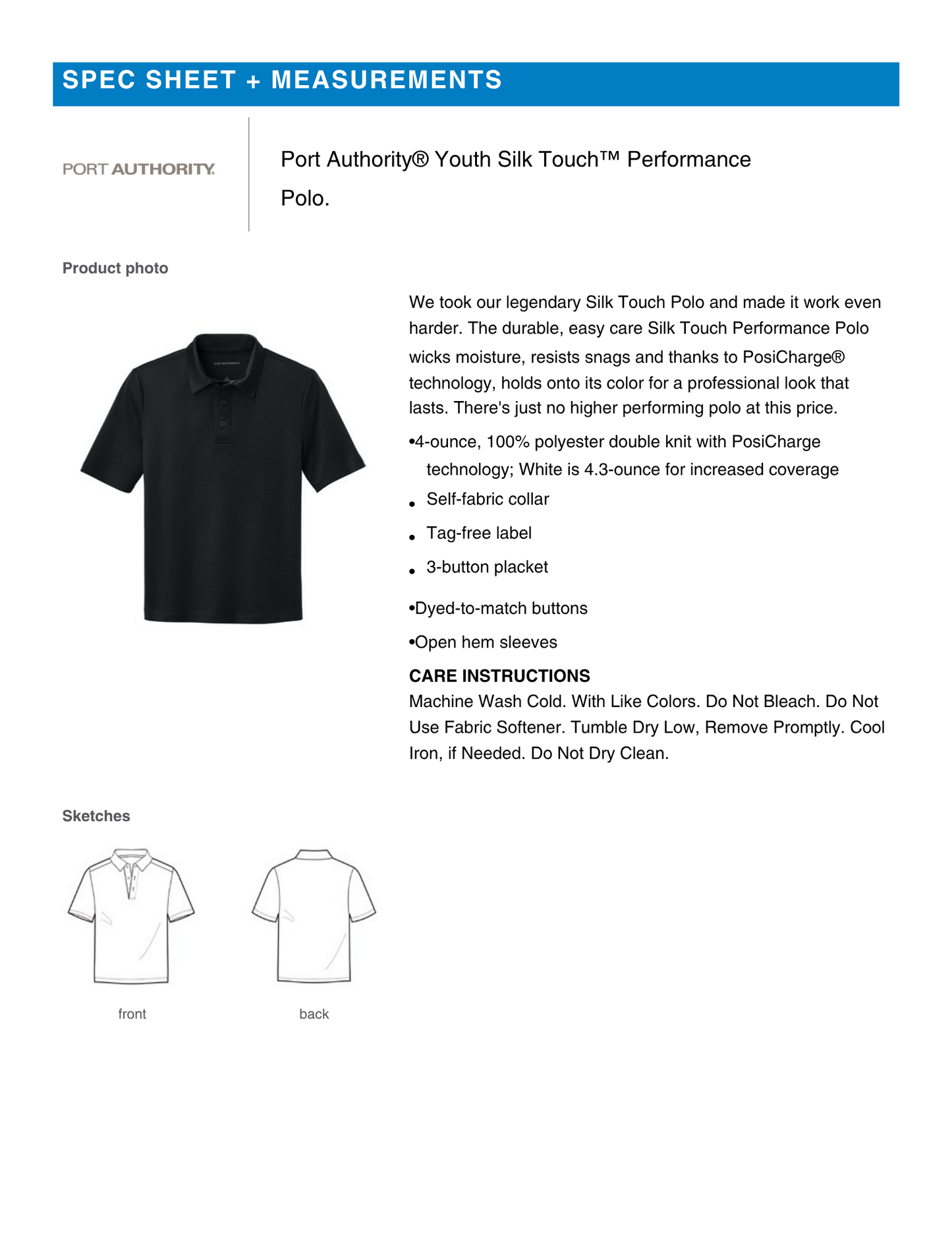 YOUTH - Quantum Academy Performance Polo
