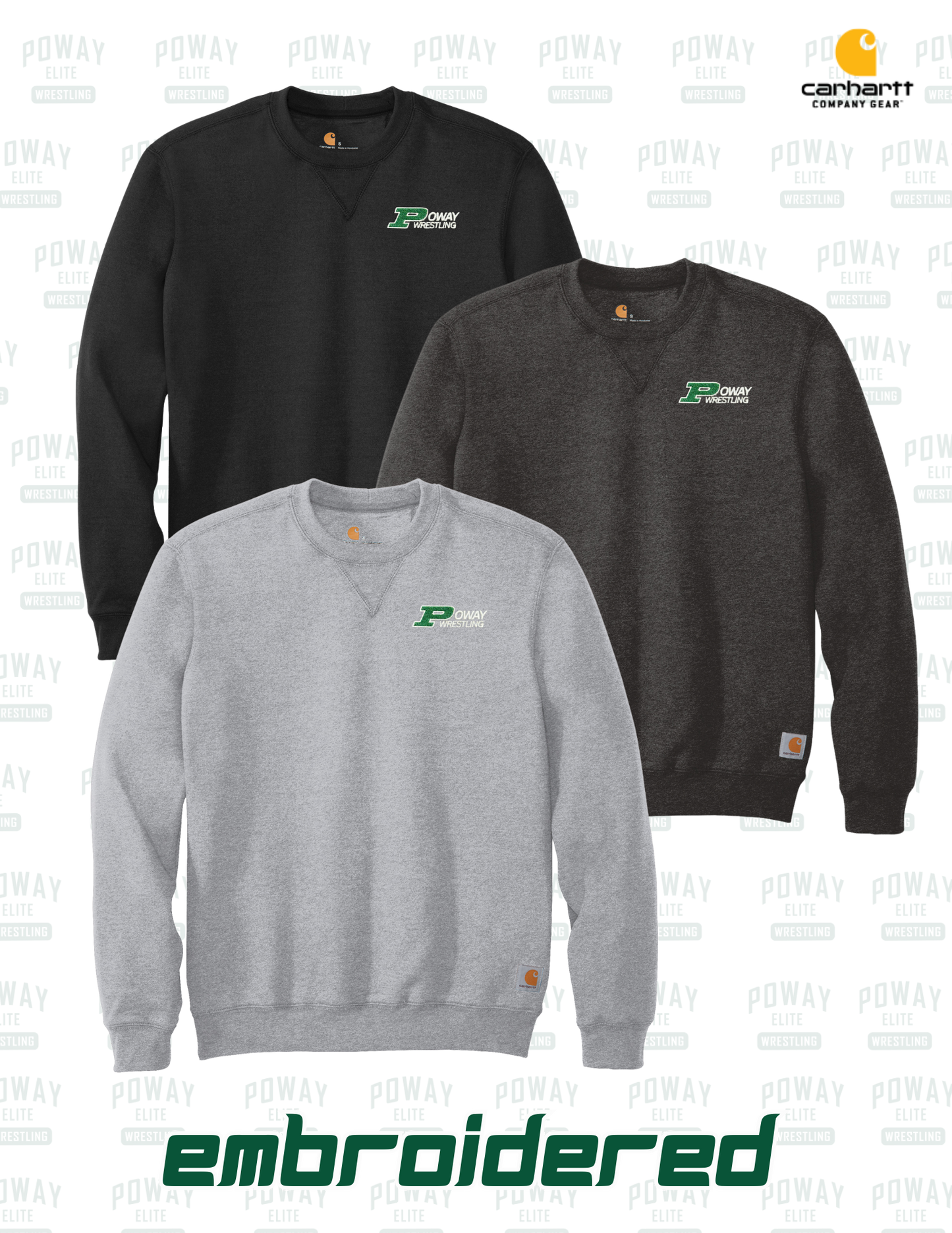 Poway Wrestling Carhartt® Crewneck Sweatshirt