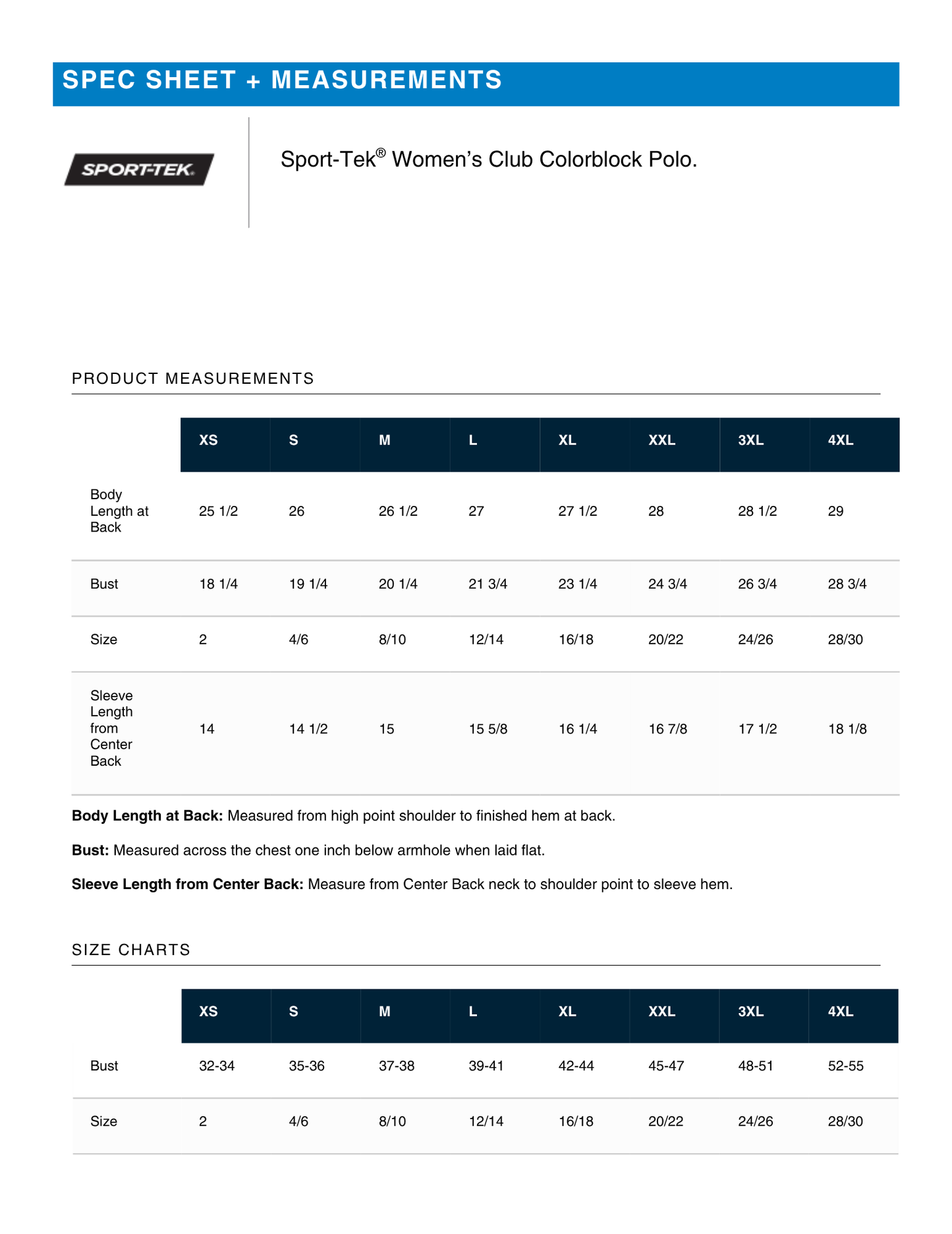 LST444 Sport-Tek® Women’s Club Colorblock Polo