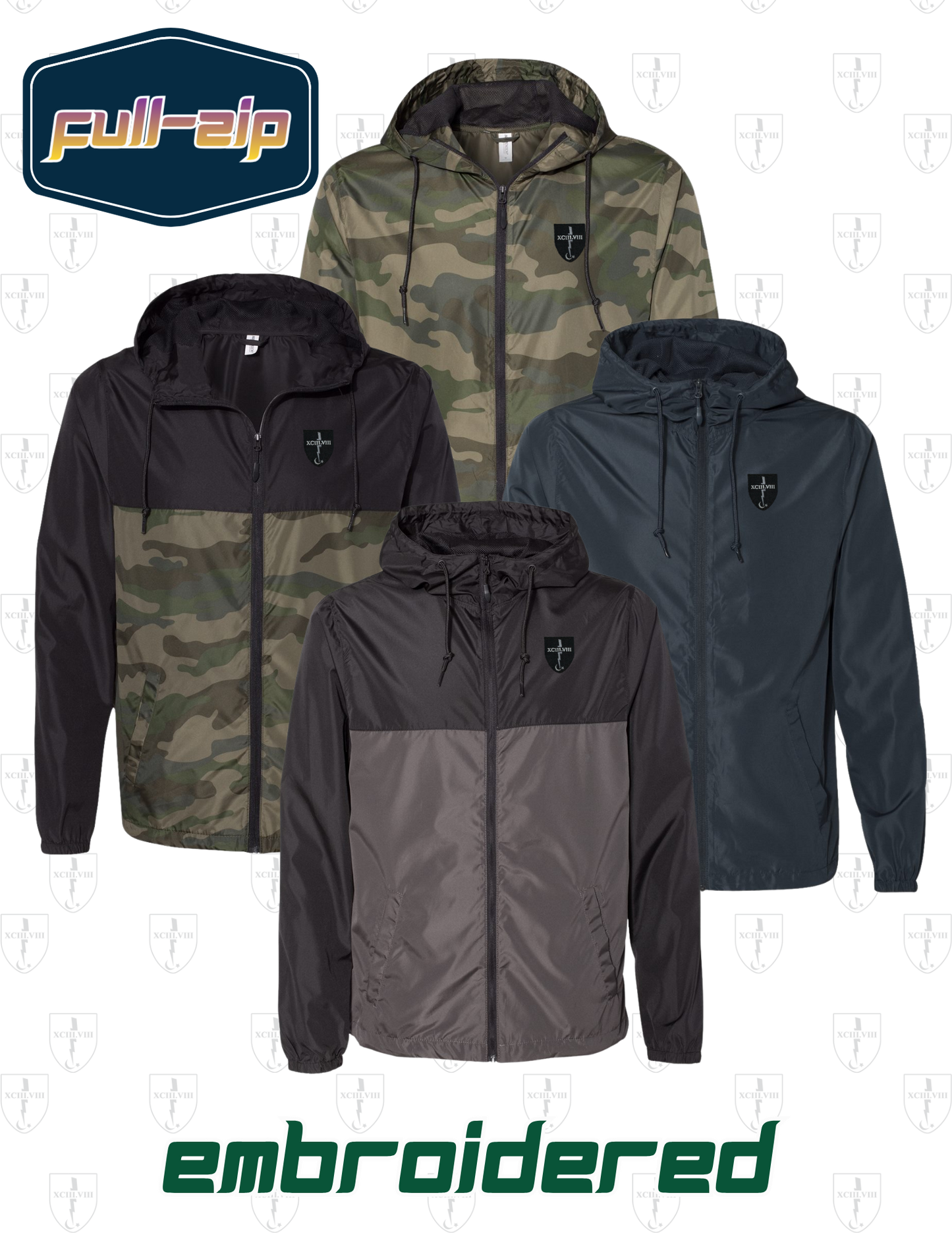TIO Performance Windbreaker – Water-Resistant & Embroidered