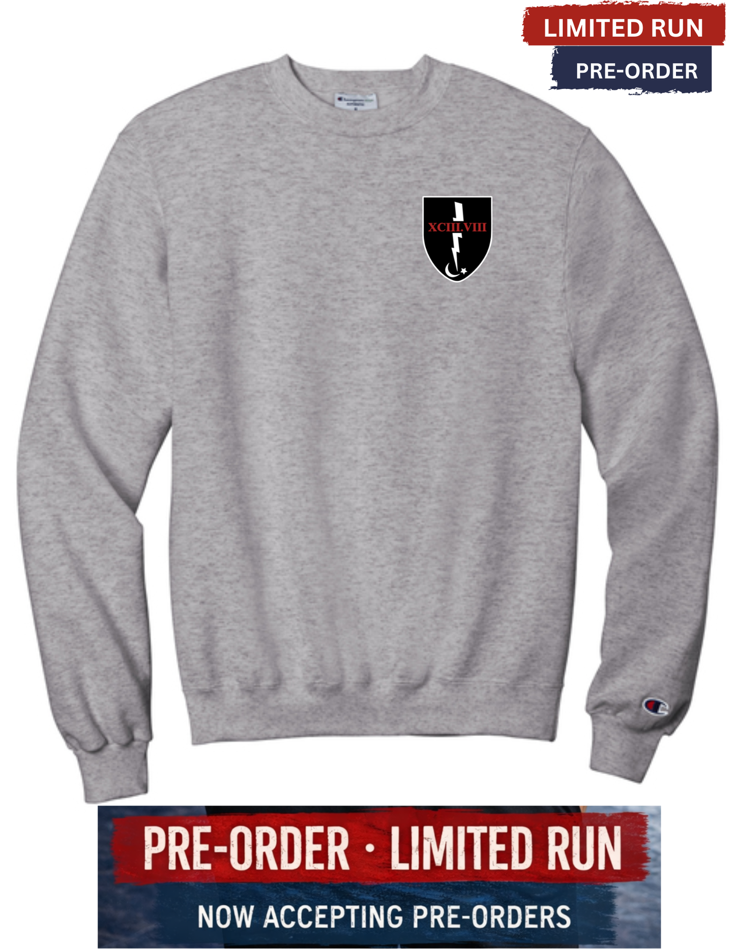 TIO Limited Run Champion® Crewneck Sweatshirt **PRE SALE SCREEN PRINT ORDER**