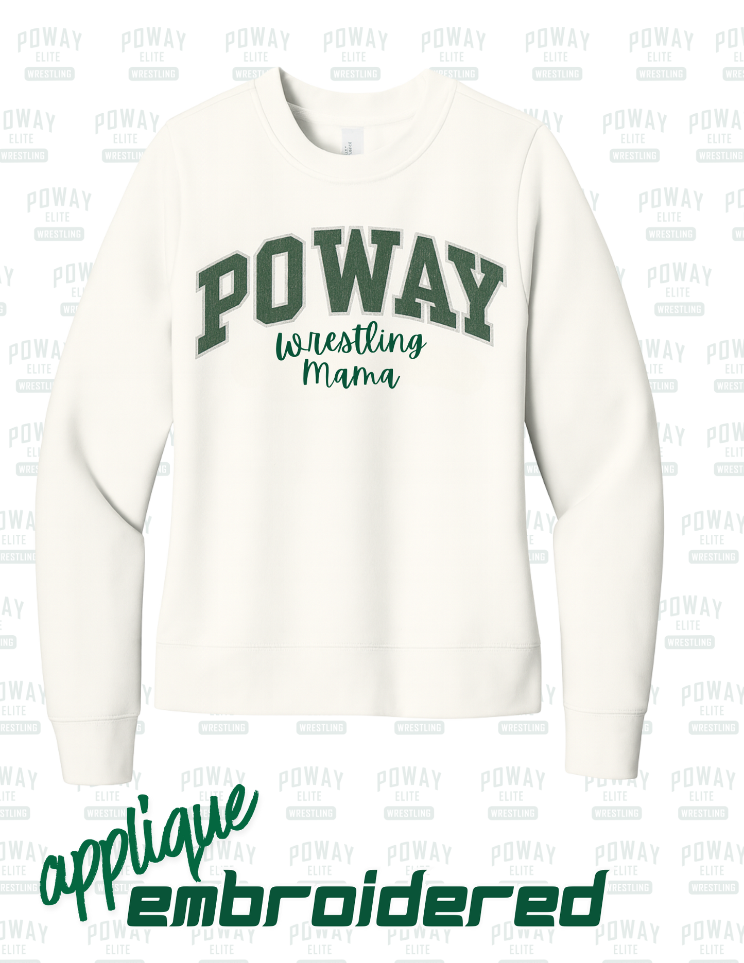 Poway Momma Premium Embroidered Appliqué Sweatshirt