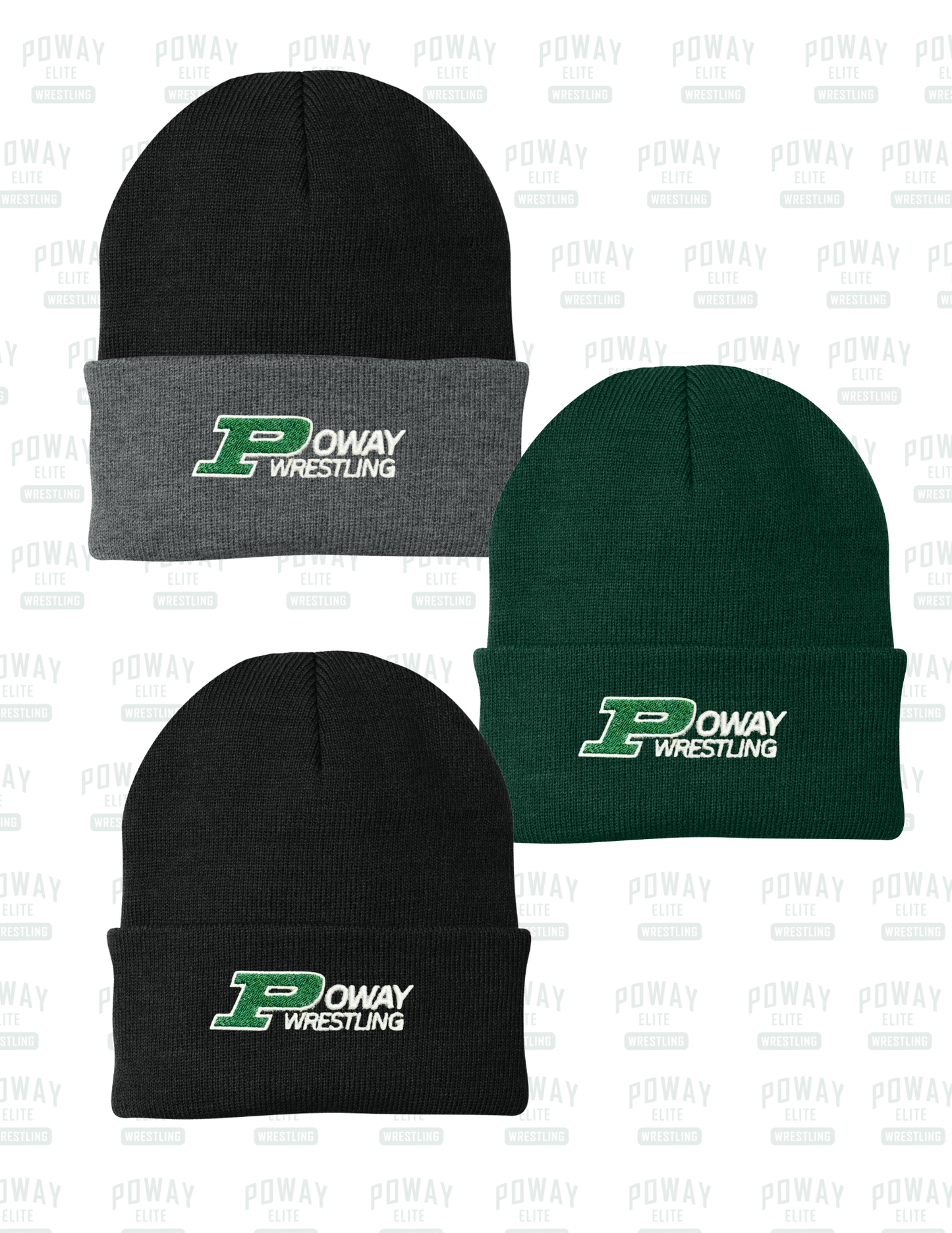 Poway Wrestling Legacy Knit Beanie