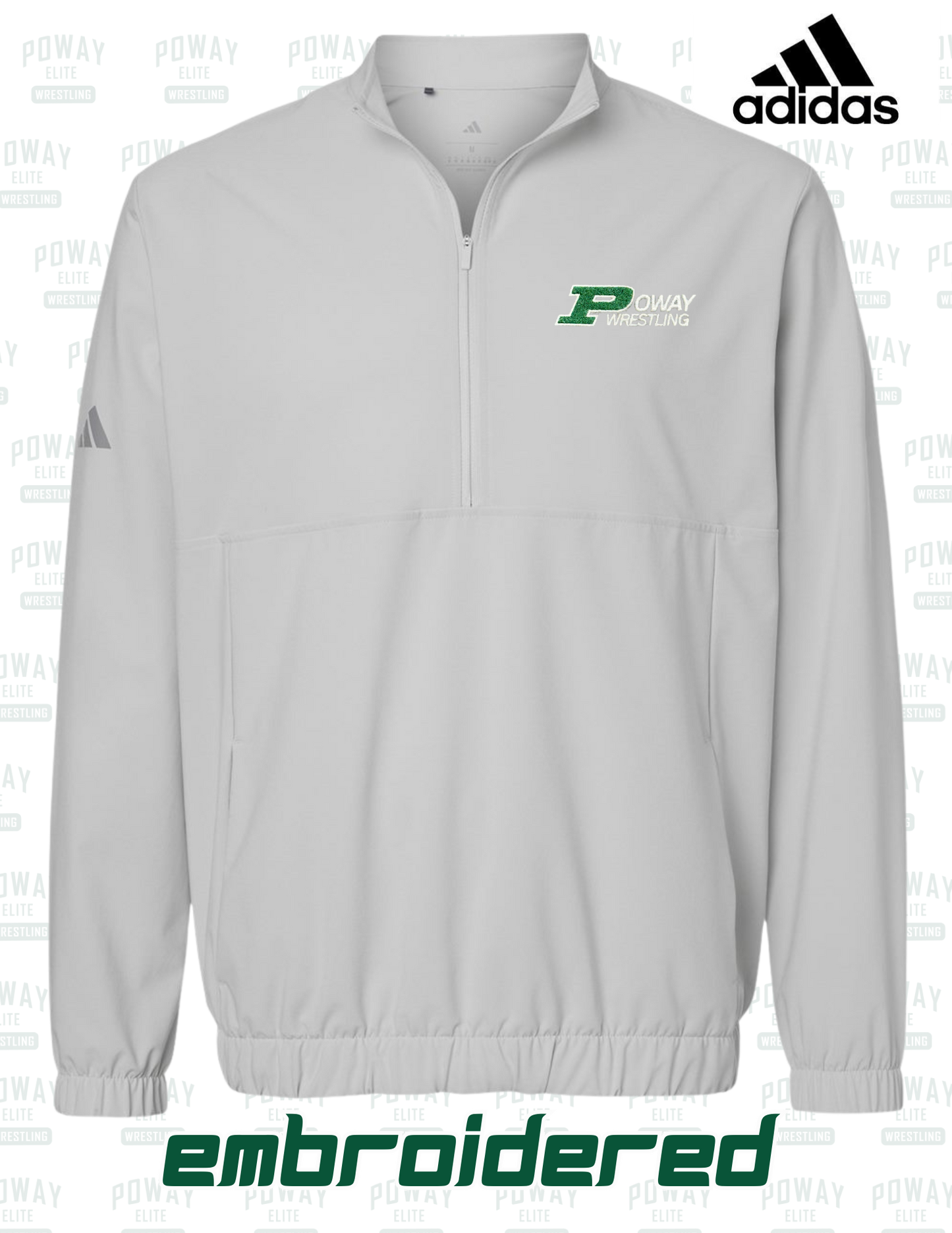 Adidas Poway Wrestling ¼-Zip – Embroidered