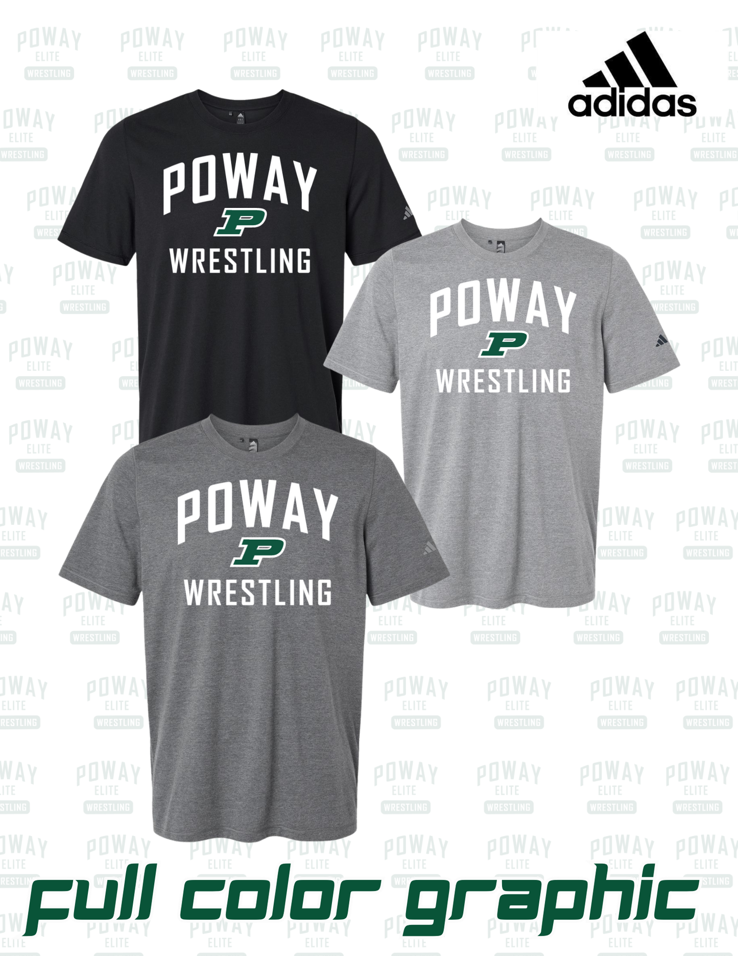 Poway Wrestling – Adidas Performance Tee