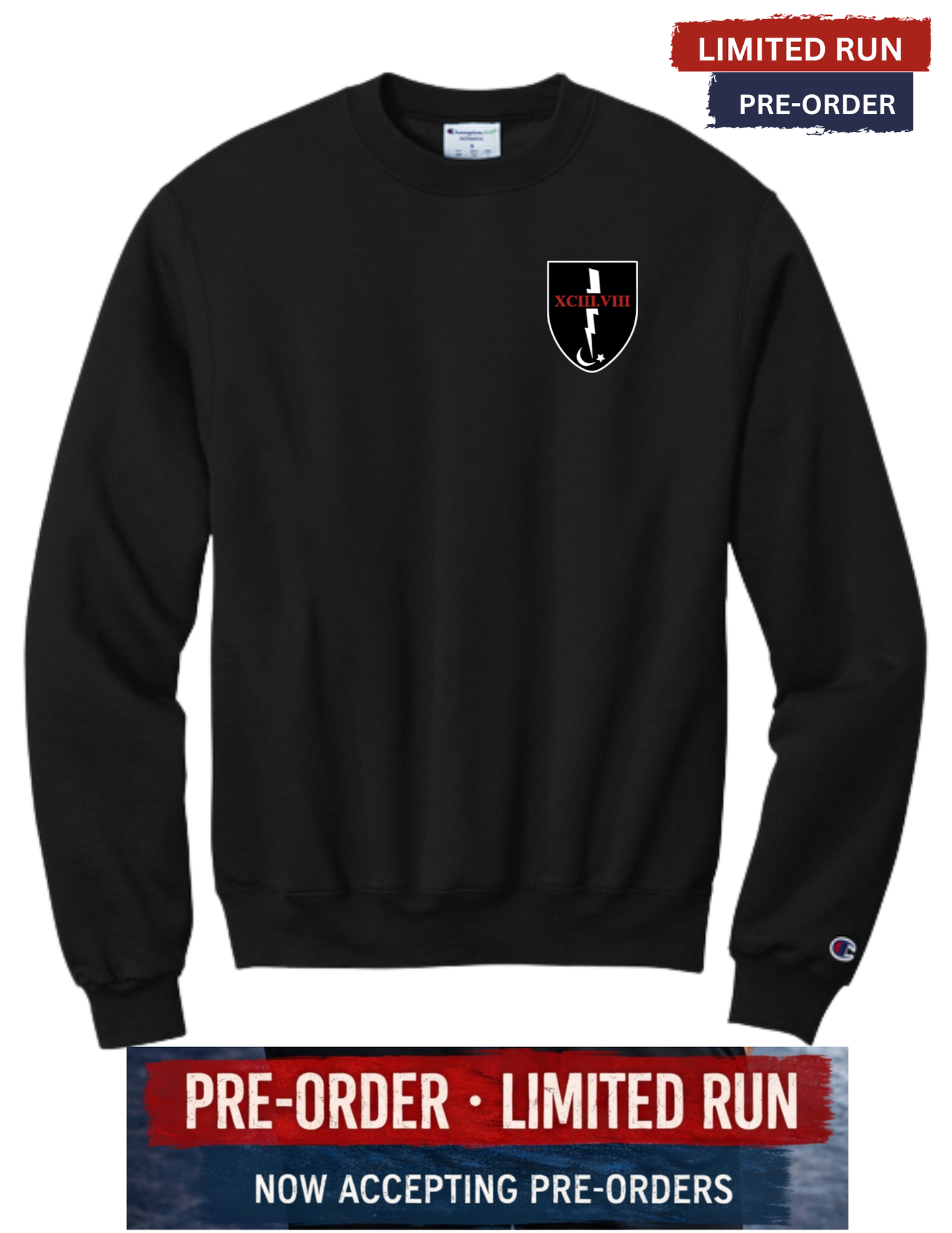 TIO Limited Run Champion® Crewneck Sweatshirt **PRE SALE SCREEN PRINT ORDER**