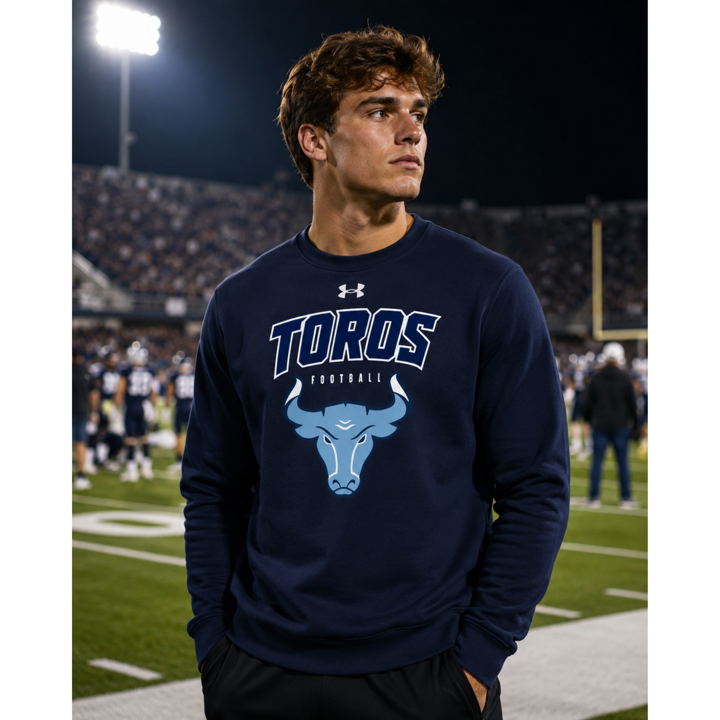 Del Rancho Toros Sideline Icon Crew — Under Armour Fleece