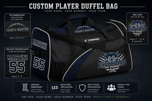 Custom Player Duffel Bag
